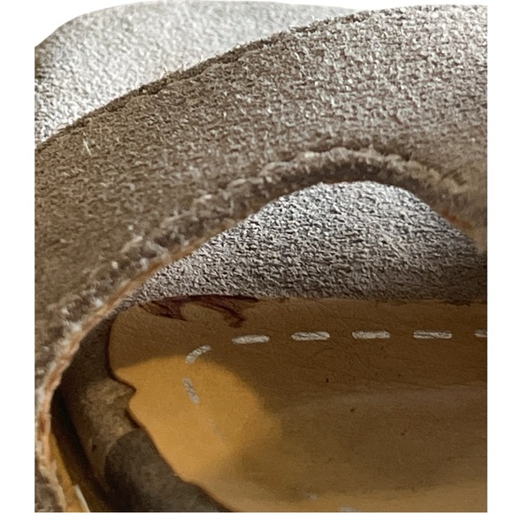 Chinese Laundry Santa Fe Grey Split Suede Leather Fringe Stiletto Heels Women 6 - Picture 17 of 17